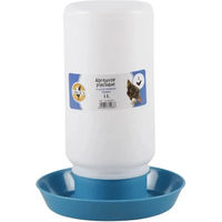 Produktbild von Chick'A Mountain Geflügeltränke für Hühner aus Kunststoff in Weiß und Blau - 1 l