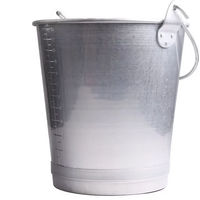 Produktbild von Chick'A Multifunktionaler Aluminiumeimer mit Ausguss in Grau und Silber - 12 l