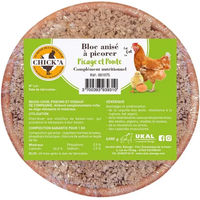 Produktbild von Chick'A Snackblock Pickblock Mineralfutter für Vögel und Tauben 600g