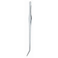 Produktbild von Chihiros Gebogene Pinzette aus Edelstahl Silber 33 cm