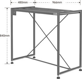 Chihiros Metall Schrank 90x45 cm Stahlgrau – Bild 1 von 4