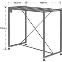 Produktbild von Chihiros Metall Schrank 90x45 cm Stahlgrau