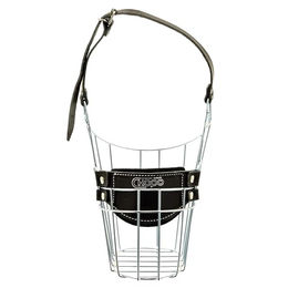 CHOPO Drahtmaulkorb für Hunde in Schwarz oder Silber Größe L – Bild 1 von 4