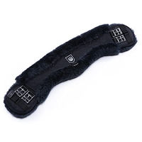 Produktbild von Christ Mondgurt anatomisch konkav aus Leder mit Lammfell in Schwarz-Grau 55 cm