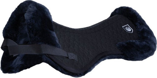 Christ Sattelpad-Rand Ultra Lammfell Schwarz für Warmblut/WB – Bild 1 von 2