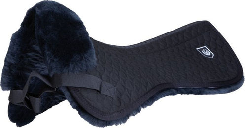 Christ Sattelpad Ultra für Warmblut in Schwarz aus Wolle – Bild 1 von 4