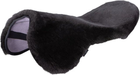 Christ Sattelsitzbezug Englisch aus Leder für Warmblut in Braun oder Schwarz – Bild 1 von 2