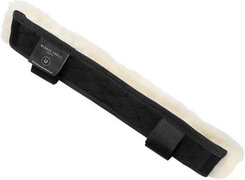 Christ Turnier Nasenschoner aus Lammfell mit Klettverschluss für Pferde in Schwarz oder Natur – Bild 1 von 3