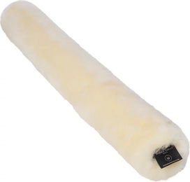 CHRIST Vorderzeugbezug aus echtem Lammfell mit Klettverschluss für Pferde 75 cm Natur – Bild 1 von 3