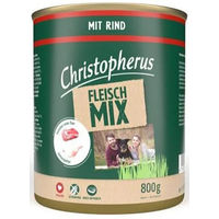 Produktbild von Christopherus Fleischmix Hundefutter Rind und Huhn Adult 6x800g ohne Farb- und Aromastoffe - 6 x 800 g