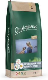 Produktbild von Christopherus Getreidefreies Hundefutter Forelle und Insekt Hypoallergen 2x12kg