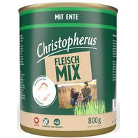 Produktbild von Christopherus Hundefutter Fleisch-Mix mit Ente Truthahn und Huhn Stückchen in Sauce 6x800 g Adult Hoher Fleischanteil - 6 x 800 g