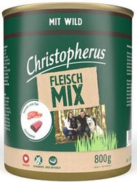 Christopherus Hundefutter Fleischmix Wild und Rind mit hohem Fleischanteil 6x800 g - 6 x 800 g – Bild 1 von 3