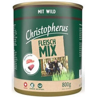 Produktbild von Christopherus Hundefutter Fleischmix Wild und Rind mit hohem Fleischanteil 6x800 g - 6 x 800 g