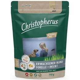 Christopherus Hundefutter Getreidefrei Forelle & Insekt Adult 750 g - 750 g – Bild 1 von 3