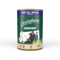 Produktbild von Christopherus Hundemenü Senior Huhn mit Reis und Broccoli 6x400g