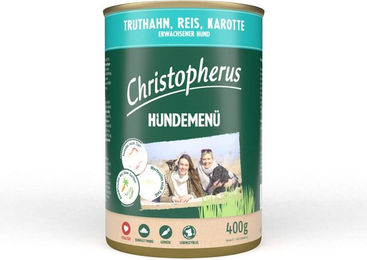 Christopherus Hundemenü Truthahn mit Reis und Karotte 6x400g – Bild 1 von 1