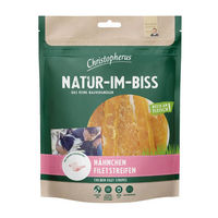 Produktbild von Christopherus Hundesnack Hähnchenfiletstreifen aus Trockenfleisch getreidefrei und monoprotein 5 x 300 g - 5 x 300 g