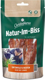 Christopherus Hundesnack Natur-Im-Biss Entenfiletstreifen getreidefrei mit hohem Fleischanteil 70 g - 12 x 70 g – Bild 1 von 3