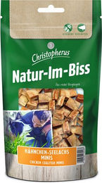 Produktbild von Christopherus Hundesnack Natur-Im-Biss Hähnchen und Seelachs mit hohem Fleischanteil 70 g - 12 x 70 g
