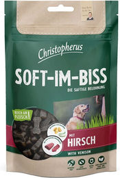 Christopherus Hundesnack Soft-Im-Biss mit Hirsch getreidefrei 125g - 12 x 125 g – Bild 1 von 5