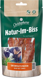 Christopherus Natur-Im-Biss Entenfiletstreifen Hundesnack mit hohem Fleischanteil und Monoprotein 12 x 70 g - 70 g – Bild 1 von 7