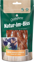 Christopherus Natur-Im-Biss Hundesnack Hähnchenfiletstreifen Monoprotein Trockenfleisch 70 g - 12 x 70 g – Bild 1 von 8