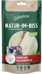 Christopherus Natur-Im-Biss Kausnack für Hunde mit Huhn und Rind getreidefrei 12 x 70 g - 70 g – Bild 1 von 6