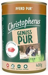 Christopherus Pur Hund Nassfutter Pferd Single Protein getreidefrei Adult 400 g - 6 x 400 g – Bild 1 von 3