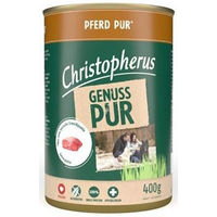 Produktbild von Christopherus Pur Hund Nassfutter Pferd Single Protein getreidefrei Adult 400 g - 6 x 400 g
