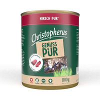 Produktbild von Christopherus Pur Hundefutter Hirsch Monoprotein 12x800g