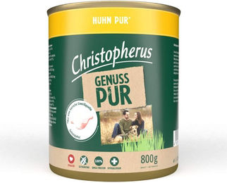 Produktbild von Christopherus Pur Hundefutter Huhn 6x800g für alle Altersstufen und Größen