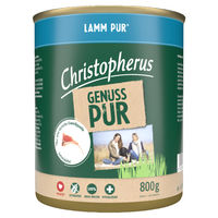 Produktbild von Christopherus Pur Hundefutter Lamm Monoprotein Stückchen in Soße 12x800 g - 6 x 800 g