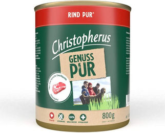 Produktbild von Christopherus Pur Hundefutter Rind Monoprotein 6x800g