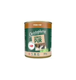 Christopherus Pur Hundenassfutter Pferd Monoprotein Getreidefrei Adult 800 g - 6 x 800 g – Bild 1 von 3