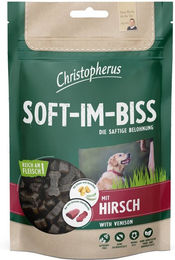Produktbild von Christopherus Soft-Im-Biss Hirsch Belohnungssnack für Hunde getreidefrei ohne Zucker 1500g