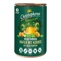 Produktbild von Christopherus Vegetarian Hundefutter Hafer mit Kürbis Glutenfrei Adult 6x400g