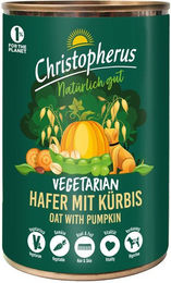 Christopherus Vegetarian Hundefutter Hafer mit Kürbis Vegan Glutenfrei 6 x 400 g - 6 x 400 g – Bild 1 von 4