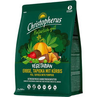 Produktbild von Christopherus Vegetarian Hundetrockenfutter Adult Erbse Tapioka mit Kürbis Getreidefrei Vegan 4kg - 4 kg