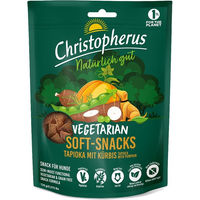 Produktbild von Christopherus Vegetarian Soft Snack für Hunde Tapioka mit Kürbis getreidefrei 125 g - 125 g
