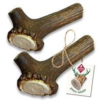 Produktbild von ChronoBalance L Geweih-Kaustange für Hunde 2er Set aus Hirschgeweih Natürlicher Kausnack zur Zahnpflege ohne Zusätze - 2 x 1 Stk.