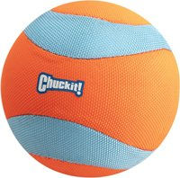 Chuckit! Amphibious Mega Ball Hundespielzeug blau-orange für mittlere Hunde mit 11,5 cm Durchmesser - 11,5 cm – Bild 1 von 8