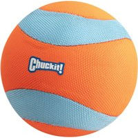Produktbild von Chuckit! Amphibious Mega Ball Hundespielzeug blau-orange für mittlere Hunde mit 11,5 cm Durchmesser - 11,5 cm