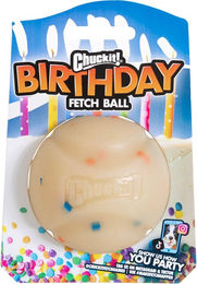 Produktbild von Chuckit! Birthday Fetch Ball Hundespielzeug aus Gummi 3er Set 6,5 cm Beige - 3 x 6,5 cm