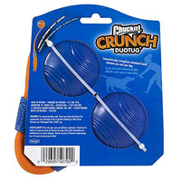 Produktbild von Chuckit! Crunch Ball Duo Tug Tauspielzeug aus Gummi für Hunde Größe M Blau Orange - 1 Stk.