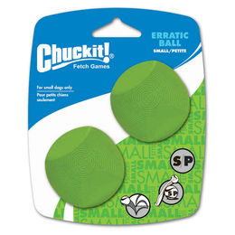 Chuckit! Erratic Ball Hundespielzeug aus Gummi Größe S 2er Pack – Bild 1 von 9