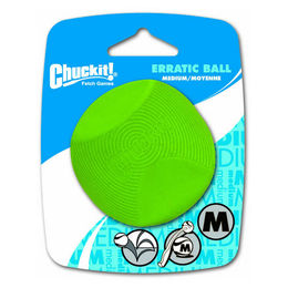 Chuckit! Erratic Ball Hundespielzeug aus Naturkautschuk Größe M Grün – Bild 1 von 2