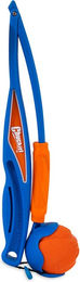 Chuckit! Fetch & Fold Launcher Hundespielzeug klappbar mit Gummiball in Blau Orange Bunt – Bild 1 von 13