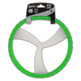 Chuckit! Floppy Roller Max Glow Frisbee aus Naturkautschuk Größe S fluoreszierend - 1 Stk. – Bild 1 von 5