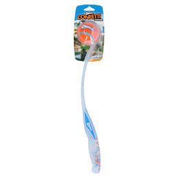 Produktbild von Chuckit! Hundespielzeug Confetti Launcher Wurfstock aus Kunststoff in Größe M mit bunten Bällen